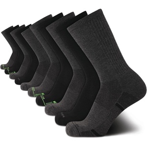 image:imageVan Heusen Mens 10 Pack Cushioned Athletic Performance Crew Running SocksGrey HeatherBlack