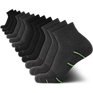 image:imageVan Heusen Mens 12 Pack Stretch Moisture Wicking Cushioned Quarter SocksGrey HeatherBlack