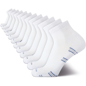 image:imageVan Heusen Mens 12 Pack Stretch Moisture Wicking Cushioned Quarter SocksOffwhite