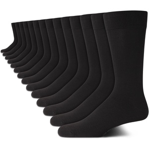 image:imageVan Heusen Mens 14 Pack Soft Stretch Moisture Wicking Dress Crew SocksAll Black