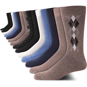 image:imageVan Heusen Mens 14 Pack Soft Stretch Moisture Wicking Dress Crew SocksMulti Argyle