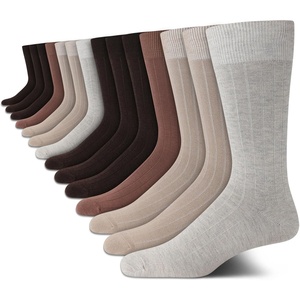 image:imageVan Heusen Mens 14 Pack Soft Stretch Moisture Wicking Dress Crew SocksNeutral Assorted