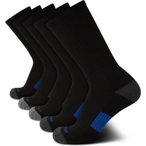 image:imageVan Heusen Mens 5 Pack Cushioned Athletic Crew Running SocksBlackGrey Multi