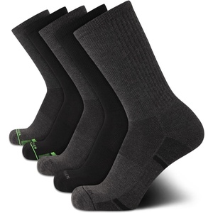 image:imageVan Heusen Mens 5 Pack Cushioned Athletic Crew Running SocksGrey HeatherBlack