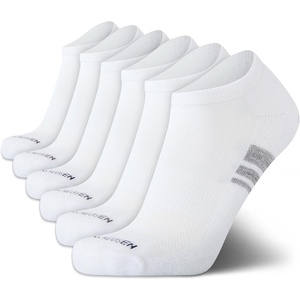 image:imageVan Heusen Mens 6 Pack No Show Low Cut Socks Cushioned Moisture WickingAll White
