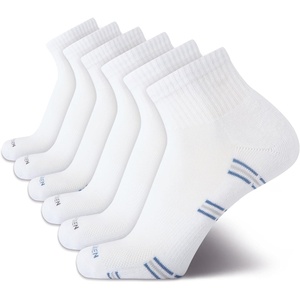 image:imageVan Heusen Mens 6 Pack Stretch Moisture Wicking Cushioned Quarter SocksOffwhite