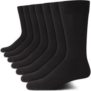 image:imageVan Heusen Mens 7 Pack Dress Casual Crew Socks Stretch MoistureWickingAll Black
