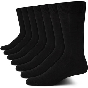 image:imageVan Heusen Mens 7 Pack Dress Casual Crew Socks Stretch MoistureWickingBlack