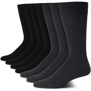 image:imageVan Heusen Mens 7 Pack Dress Casual Crew Socks Stretch MoistureWickingGreyBlack Solid