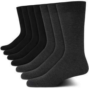 image:imageVan Heusen Mens 7 Pack Dress Casual Crew Socks Stretch MoistureWickingHthr GreyBlack