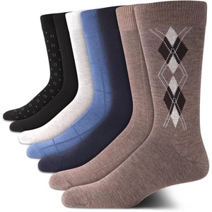 image:imageVan Heusen Mens 7 Pack Dress Casual Crew Socks Stretch MoistureWickingMulti Argyle