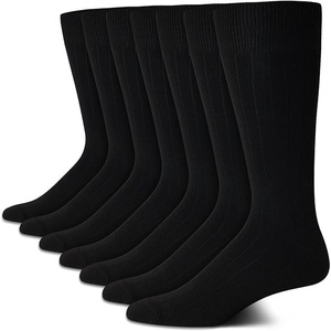 image:imageVan Heusen Mens 7 Pack Dress Casual Crew Socks Stretch MoistureWickingPure Black