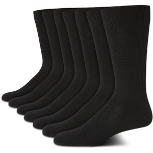image:imageVan Heusen Mens 7 Pack Dress Casual Crew Socks Stretch MoistureWickingPure Black