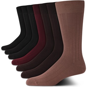 image:imageVan Heusen Mens 7 Pack Dress Casual Crew Socks Stretch MoistureWickingTaupe