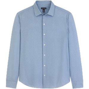 image:imageVan Heusen Mens AllWay Performance Stretch Long Sleeve Button Up Shirt Slim Fit Regular Length Quick DryBel Air Blue