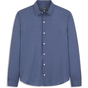 image:imageVan Heusen Mens AllWay Performance Stretch Long Sleeve Button Up Shirt Slim Fit Regular Length Quick DryCoastal Dot Print