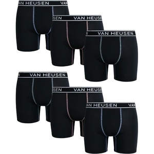 image:imageVan Heusen Mens Boxer Briefs 6 Pack Stretch Boxers No Fly Pouch 6 InseamBlack
