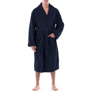 image:imageVan Heusen Mens Comfort Soft Fleece RobeNavyChevron
