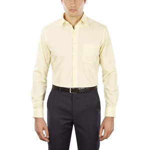 image:imageVan Heusen Mens Dress Shirt Fitted Poplin SolidLemon Glaze