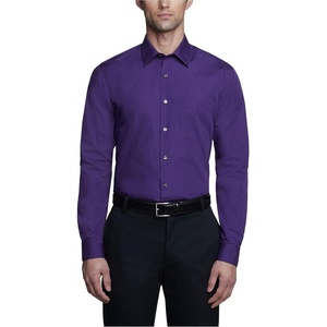 image:imageVan Heusen Mens Dress Shirt Fitted Poplin SolidPurple Velvet