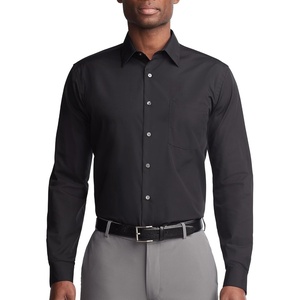 image:imageVan Heusen Mens Dress Shirt Regular Fit Poplin SolidBlack