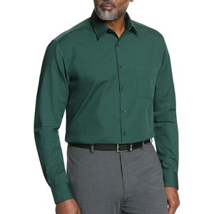 image:imageVan Heusen Mens Dress Shirt Regular Fit Poplin SolidDark Leaf