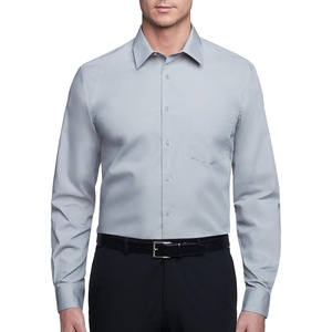 image:imageVan Heusen Mens Dress Shirt Regular Fit Poplin SolidGrey Stone