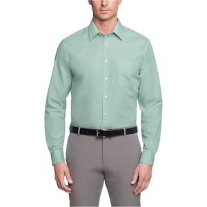 image:imageVan Heusen Mens Dress Shirt Regular Fit Poplin SolidLeaf
