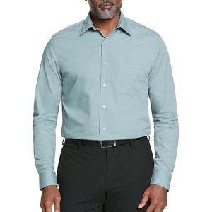 image:imageVan Heusen Mens Dress Shirt Regular Fit Poplin SolidOcean Mist