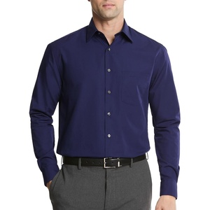 image:imageVan Heusen Mens Dress Shirt Regular Fit Poplin SolidPersian Blue