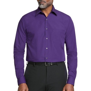 image:imageVan Heusen Mens Dress Shirt Regular Fit Poplin SolidPurple Velvet