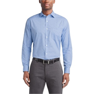 image:imageVan Heusen Mens Dress Shirt Regular Fit Ultra Wrinkle Free Flex Collar Stretch CheckBlue Denim