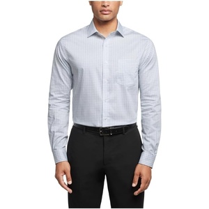 image:imageVan Heusen Mens Dress Shirt Regular Fit Ultra Wrinkle Free Flex Collar Stretch CheckMulti Blue