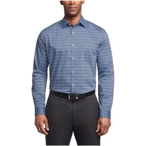 image:imageVan Heusen Mens Dress Shirt Regular Fit Ultra Wrinkle Free Flex Collar Stretch CheckNavy