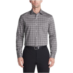 image:imageVan Heusen Mens Dress Shirt Regular Fit Ultra Wrinkle Free Flex Collar Stretch CheckRock