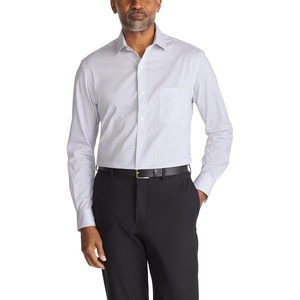 image:imageVan Heusen Mens Dress Shirt Regular Fit Ultra Wrinkle Free Flex Collar Stretch CheckTaupe Navy