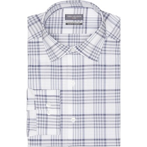 image:imageVan Heusen Mens Dress Shirt Slim Fit Ultra Wrinkle Free Flex Collar StretchBlue Stone