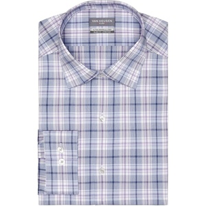 image:imageVan Heusen Mens Dress Shirt Slim Fit Ultra Wrinkle Free Flex Collar StretchBlue Violet