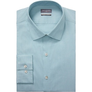 image:imageVan Heusen Mens Dress Shirt Slim Fit Ultra Wrinkle Free Flex Collar StretchJade