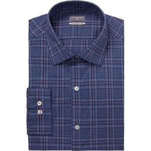 image:imageVan Heusen Mens Dress Shirt Slim Fit Ultra Wrinkle Free Flex Collar StretchMid Blue
