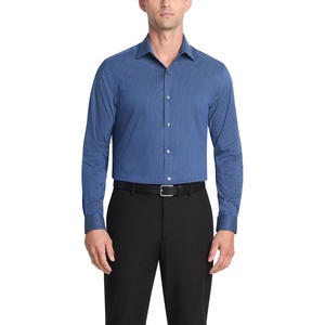 image:imageVan Heusen Mens Dress Shirt Slim Fit Ultra Wrinkle Free Flex Collar StretchNavy Sky
