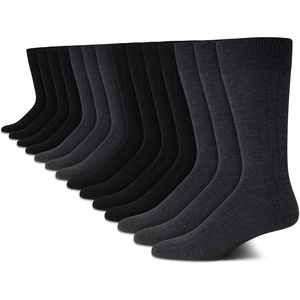 image:imageVan Heusen Mens Dress Socks 14 Pack Everyday Casual Work SocksGreyBlack Solid
