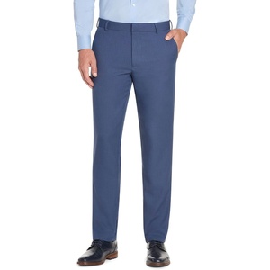 image:imageVan Heusen Mens Essential Slim Fit Flat Front Dress Pant Stretch Fabric amp Waistband Machine WashableAsh Navy