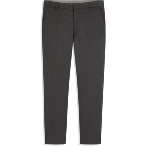 image:imageVan Heusen Mens Essential Slim Fit Flat Front Dress Pant Stretch Fabric amp Waistband Machine WashableBlack Dobby