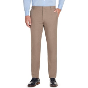 image:imageVan Heusen Mens Essential Slim Fit Flat Front Dress Pant Stretch Fabric amp Waistband Machine WashableTaupe