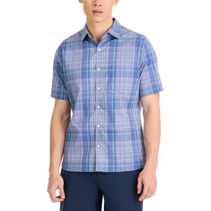 image:imageVan Heusen Mens Essential Woven Short Sleeve Button UpGrey Blue