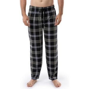 image:imageVan Heusen Mens Flannel Fleece Sleep PantBlack Plaid