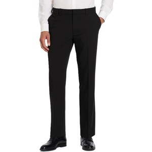 image:imageVan Heusen Mens Flex Flat Front Straight Fit PantBlack  Soft Lux