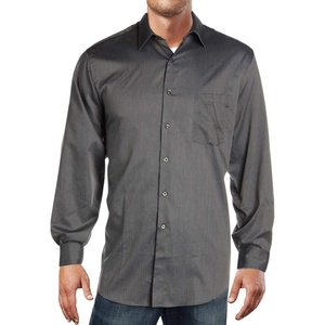 image:imageVan Heusen Mens Herringbone Regular Fit Solid Spread Collar Dress ShirtBlack Pepper