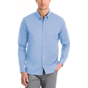 image:imageVan Heusen Mens NoIron Long Sleeve Button Down Shirt Comfortable Stretch FabricBel Air Blue